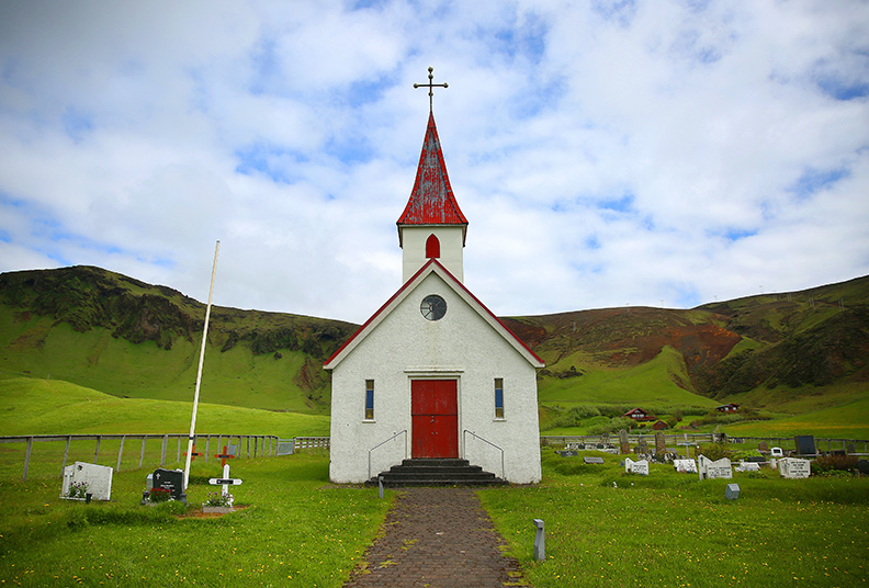 A church outside of Vik, Iceland.